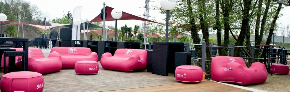 Impression de mobilier gonflable personnalisés pour salons Impression de mobilier gonflable personnalisés pour salons